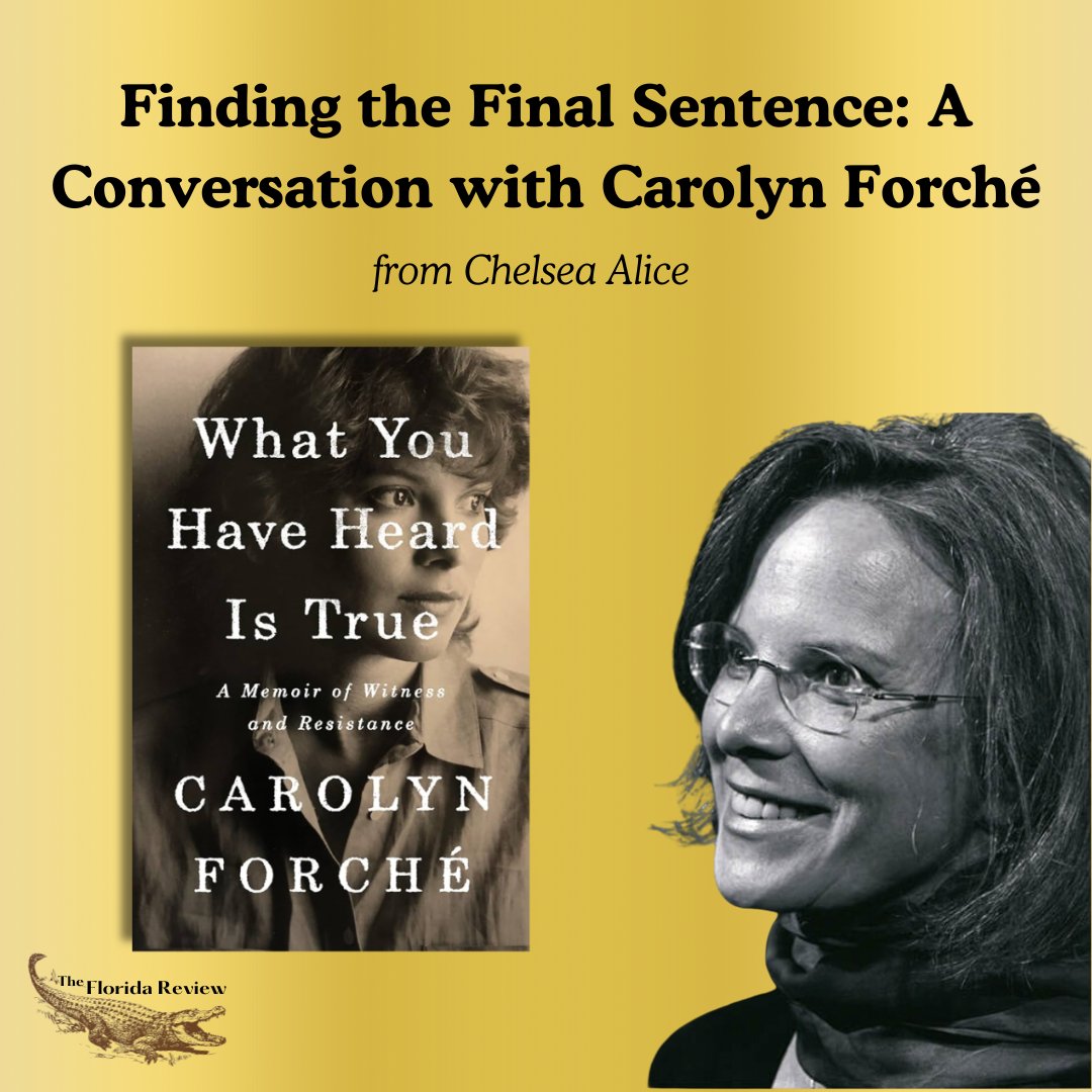On Aquifer Now: Chelsea Alice in conversation with Carolyn Forché👇 floridareview.cah.ucf.edu/article/findin… #AuthorInterview #AuthorsofTwitter