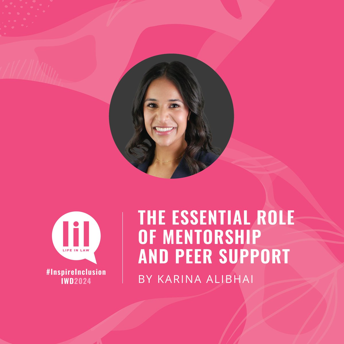 Karina is a frequent voice on the Dear LiL blog and today shines a spotlight on mentorship and peer support as vital tools for women, fostering their career growth amidst enduring gender disparities. Read her valuable insight here lifeinlaw.ca/blog/the-essen…