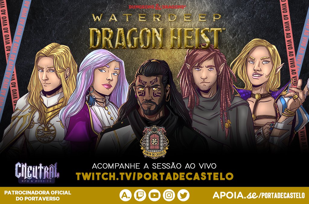 portadecastelo's tweet photo. Boa noite, galera! Estamos AO VIVO com sessão de Waterdeep: Dragon Heist 🪙

🔗https://t.co/kUdOKIol1A

Sessão INTENSA e decisiva, onde os personagens enfrentam os Doom Raiders como parte do acordo com Manshoon! ⚔️ Vem acompanhar https://t.co/zZeFpB8aj7