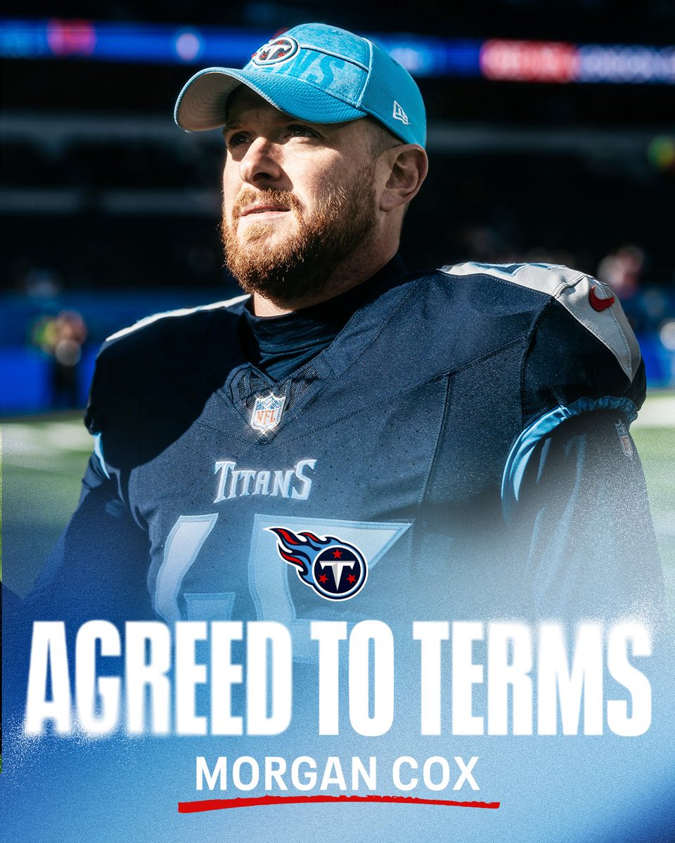 We have agreed to terms with long snapper <a href="/morgancox46/">Morgan Cox</a>