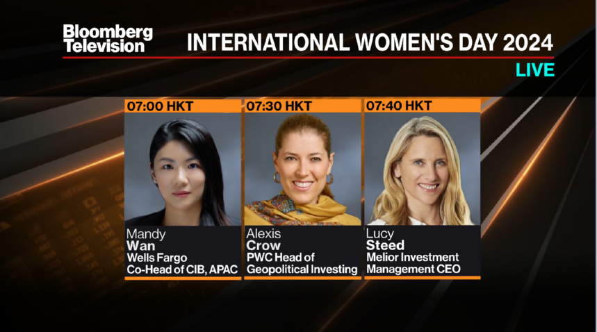 AdrianWongTV's tweet photo. Great line-up on @BloombergTV today. Please tune in! #IWD2024 #InspireInclusion https://t.co/gJyMBozljv