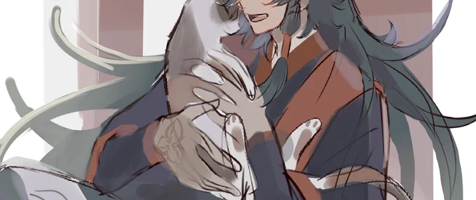 ラフ〜今さら猫の日描いてる 