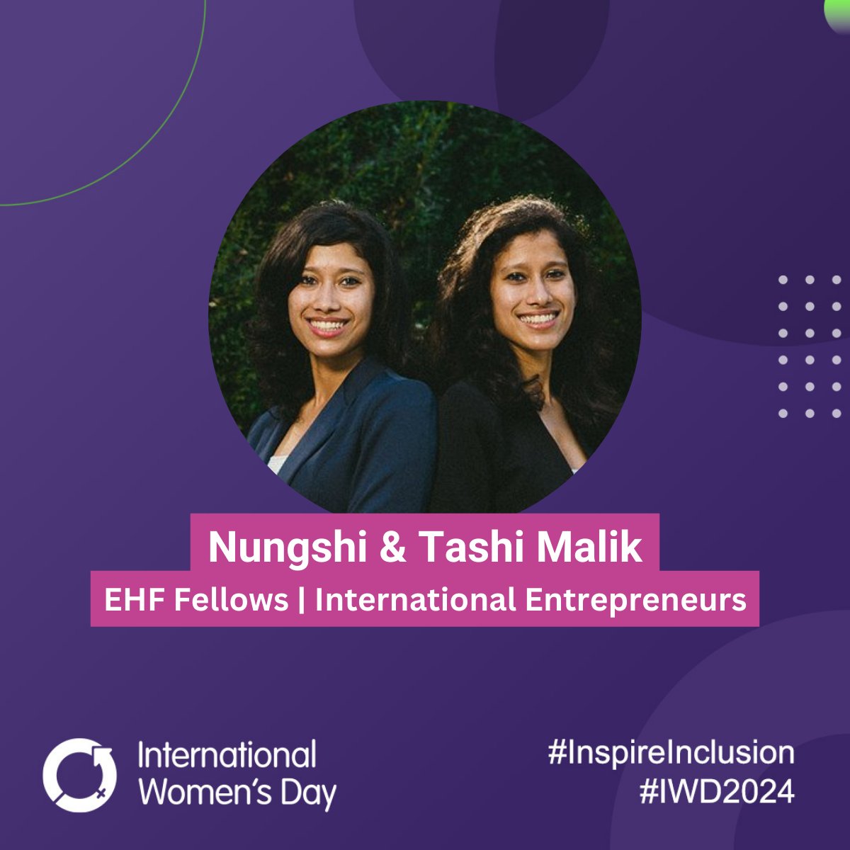 EHF Fellows and twin sisters Tashi and Nungshi Malik, founders of the @NungshiTashi Foundation, are driving progress in women's leadership development through the innovative integration of outdoor adventure.