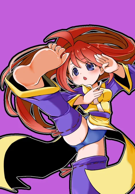   さんとこの子Hua Jiaoちゃんを描きました股回りの露出は自分が勝手にやったことです#イラスト 