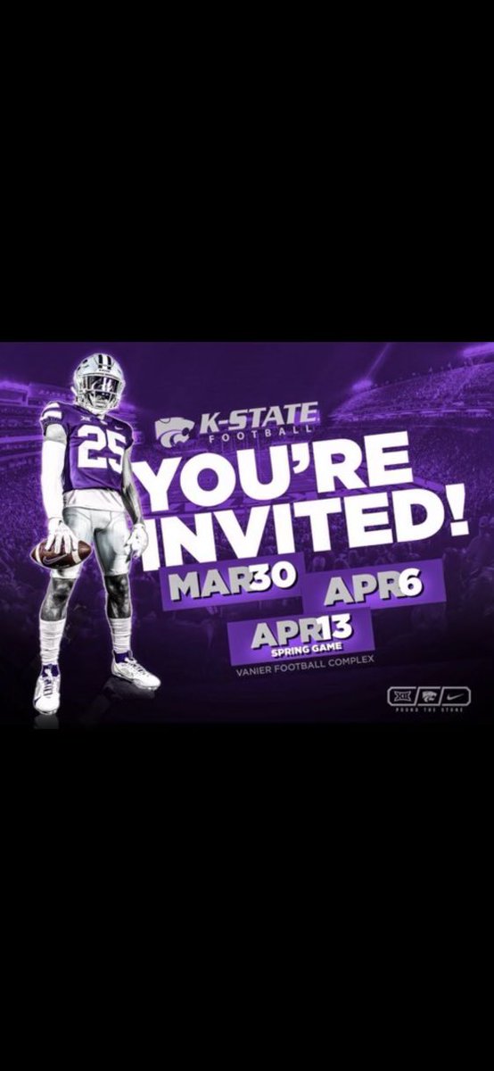 Thank you for the invite!! @CoachKlanderman @KStateFB #EMAW