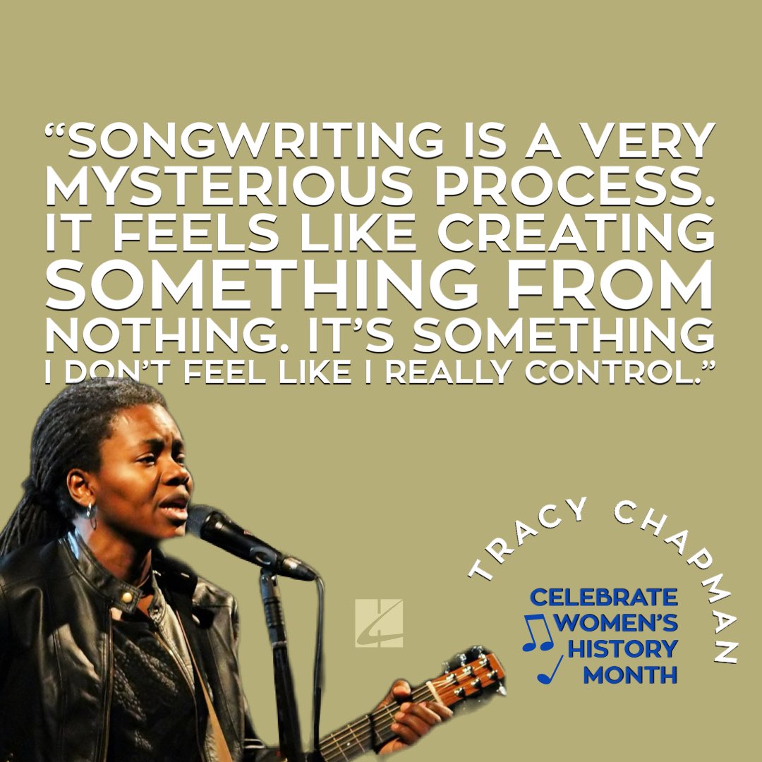 #CelebrateWomensHistoryMonth! Tracy Chapman says to embrace creativity and relinquish control💥🎶

#TracyChapman #HalLeonard #WomensHistoryMonth #womencomposers