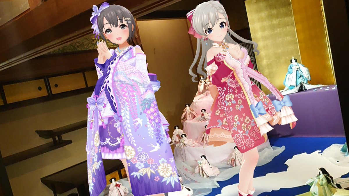 borabora_kr's tweet photo. 雅の日なので百段階段の百段雛まつり2024にて撮影していた和装Sola-iris🎎
#乙倉悠貴 
#久川颯
#デレステAR
#デレスポAR https://t.co/1aTxYQbJT2