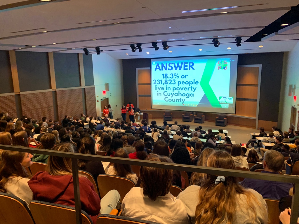 WJ was one of 16 Catholic HS in our diocese who met at JCU today for a CSPJ justice summit called Building Bridges: Brothers and Sisters in Christ which included a keynote speaker who started Edwin‘s restaurant in Shaker Hts that employs formally incarcerated men and women