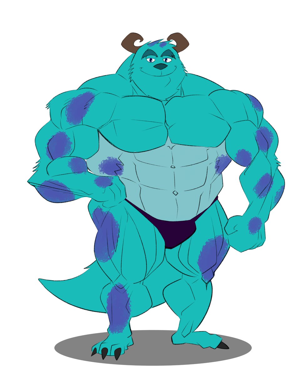 Piecework for @nekohero8 of Sulley from Monsters, Inc. :)