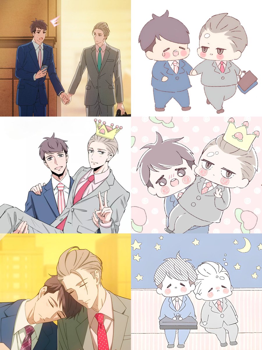 suwarei_'s tweet photo. Shirosaki and Momose 🩷🍑

#MyNewBossIsGoofy 
#新しい上司はど天然 https://t.co/MklGbyXc33