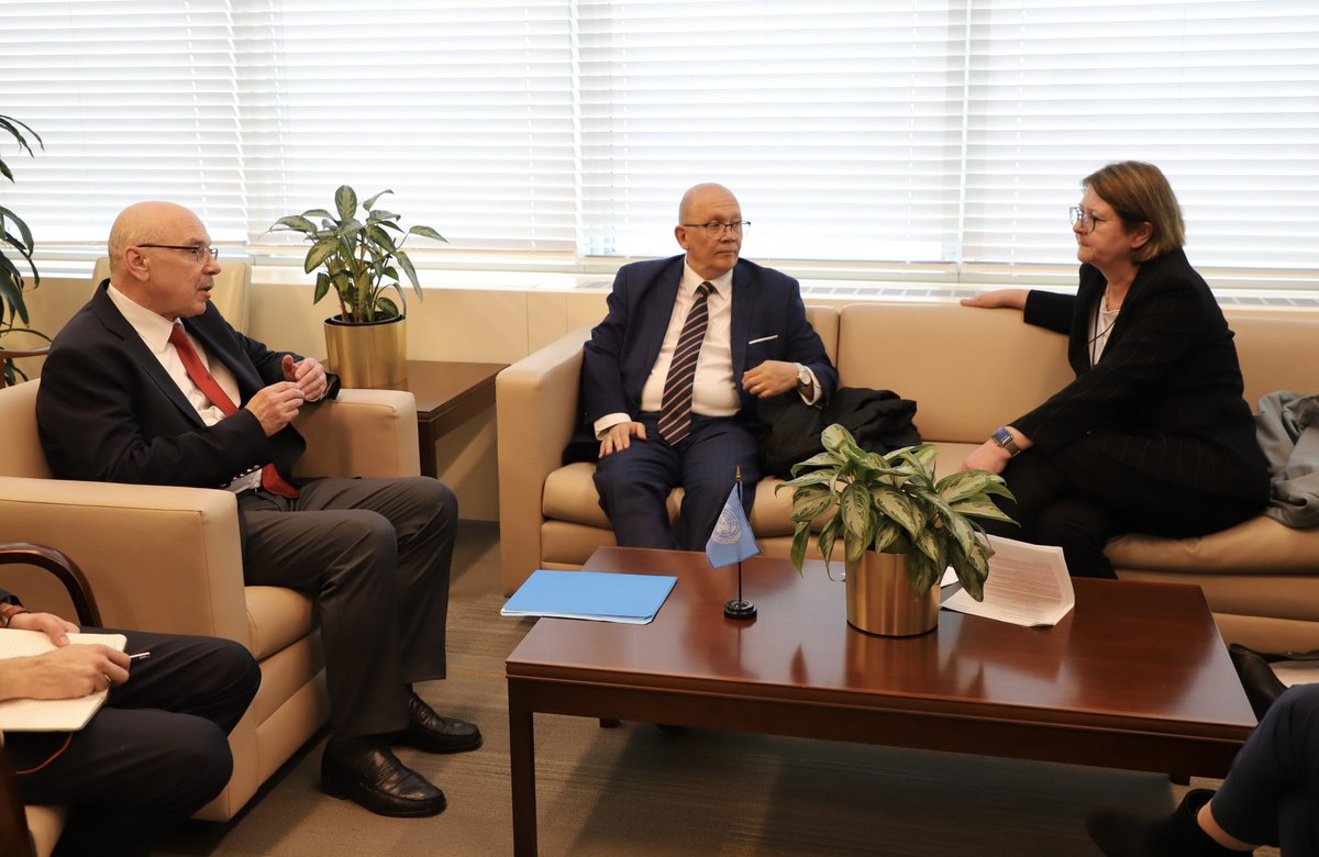 USG @un_oct Voronkov exchanged views w/ 🇩🇪@GermanAmbUN_NY Leendertse & 🇳🇦@namibiaun Ambassador @nevillegertze on the upcoming Summit of the Future and the importance of sustained efforts to counter the evolving threat posed by terrorism #UNiteToCounterTerrorism #OurCommonFuture