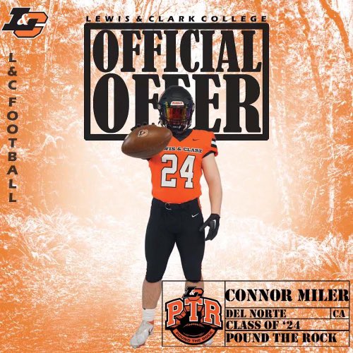 Thankful to receive an offer to kick and study at Lewis and Clark College <a href="/LCPiosFB/">Lewis & Clark Football</a>. <a href="/NickBarnett/">NickBarnett</a> <a href="/CarneyCoaching/">Carney Coaching</a> <a href="/8nicknovak/">Nick Novak</a> @coachripshwtime
