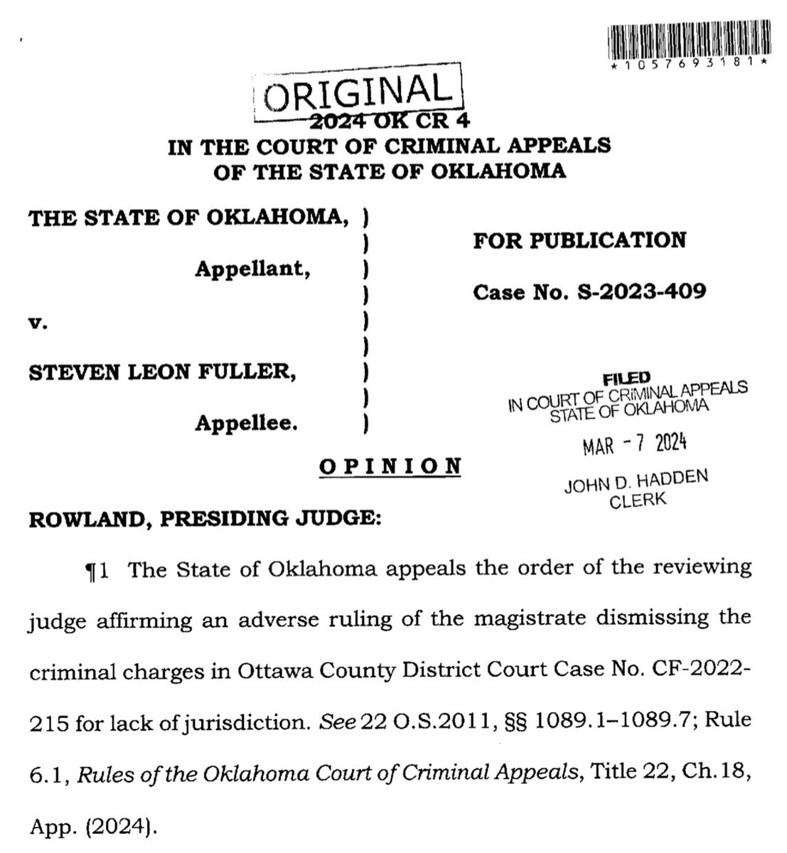 brettachapman's tweet photo. Today the Oklahoma Court of Criminal Appeals held that the Wyandotte Reservation, established by Congress in the 19th century, has not been disestablished. This is the latest begrudging expansion of SCOTUS’ landmark McGirt case by this Court. Important for Indigenous sovereignty https://t.co/EOng4kUDNB