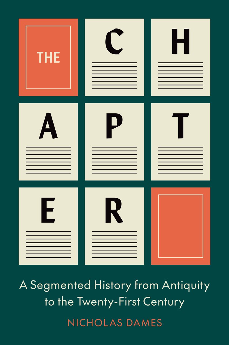 "Ultimately it is less interested in what the chapter shows us about the cultures in which it appears than in what it means to live a life in time."

New in review, Rachel Ablow on Nicholas Dames's The Chapter, from <a href="/PrincetonUPress/">Princeton University Press</a>: criticalinquiry.uchicago.edu/rachel_ablow_r…