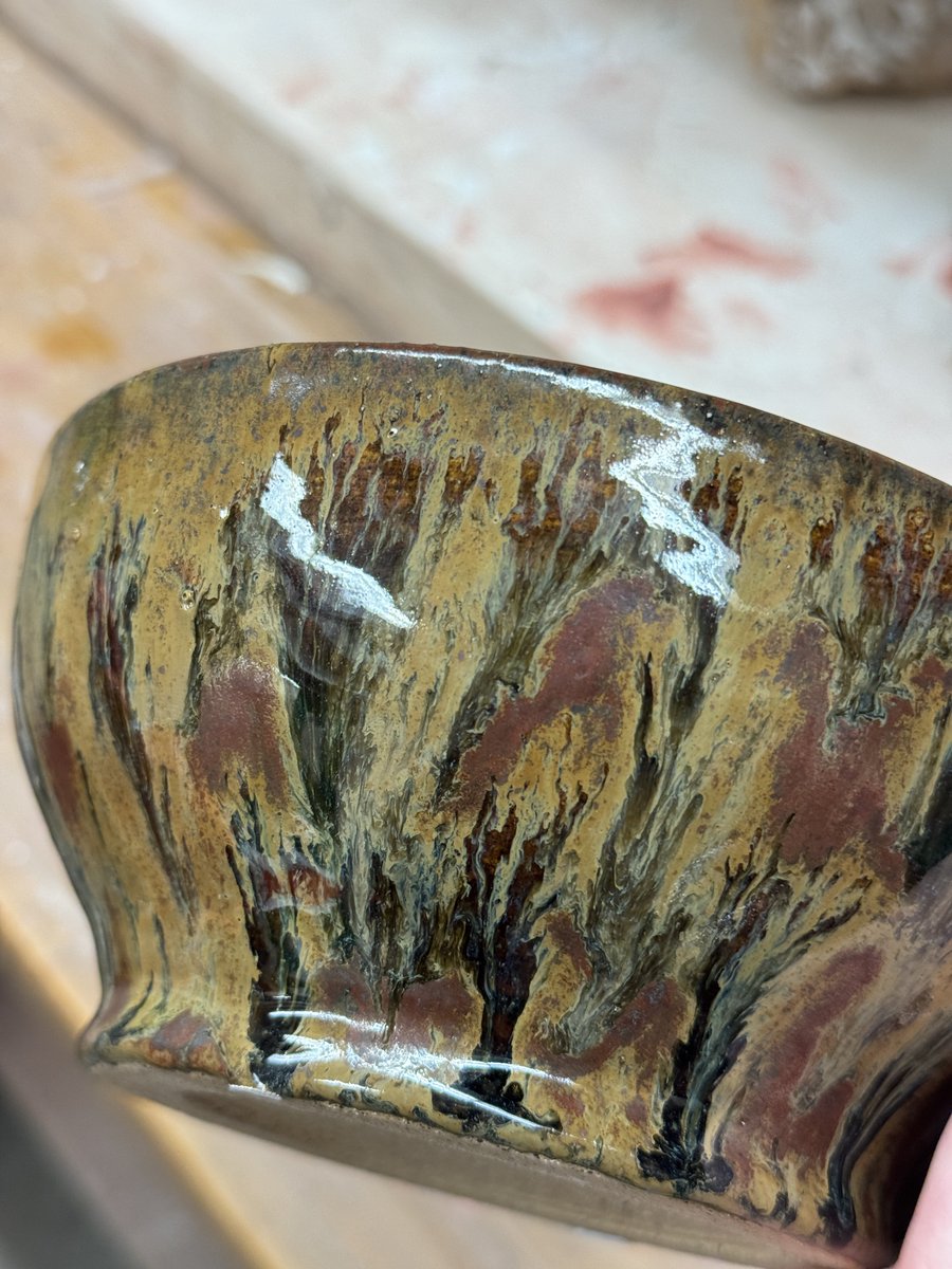 two new bowls, glaze -> wax -> glaze