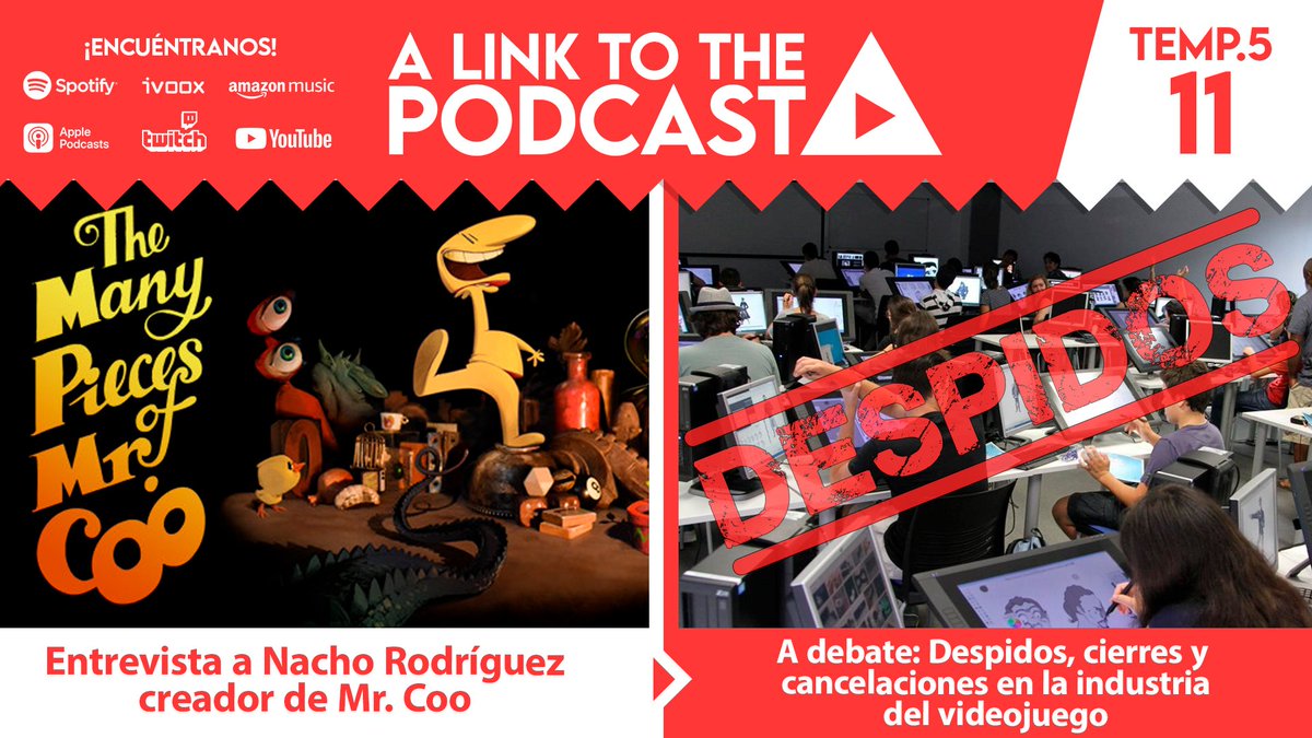 Mañana a las 11:00 llega un nuevo programa de ALTTP.
Hablaremos de Mr. Coo y su mundo surrealista, la oleada de despidos en las empresas de videojuegos y muchas cosas más.
Además, estrenaremos nuevas secciones.
El programa viene cargado.
¡No te lo pierdas!