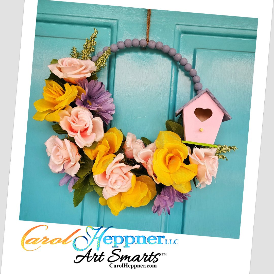 Hey crafty friends! Spring into action with adorable wood bead wreaths! Learn how to create these beauties with Testors Acrylic Craft Paints and add some handmade charm to your space. carolheppner.com/cgi/wp/?page_i… #ad #DIY #craftshout #crafturday