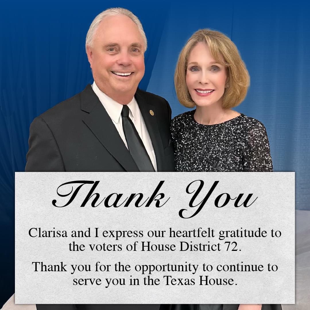 DrewDarbyTX's tweet image. The election is over, and we prevailed! Clarisa and I are tremendously grateful for your thoughts, prayers, and support throughout this campaign. 

The voters in House District 72 sent a loud and clear message: We can’t be bought! The outcome is not just a victory for our…