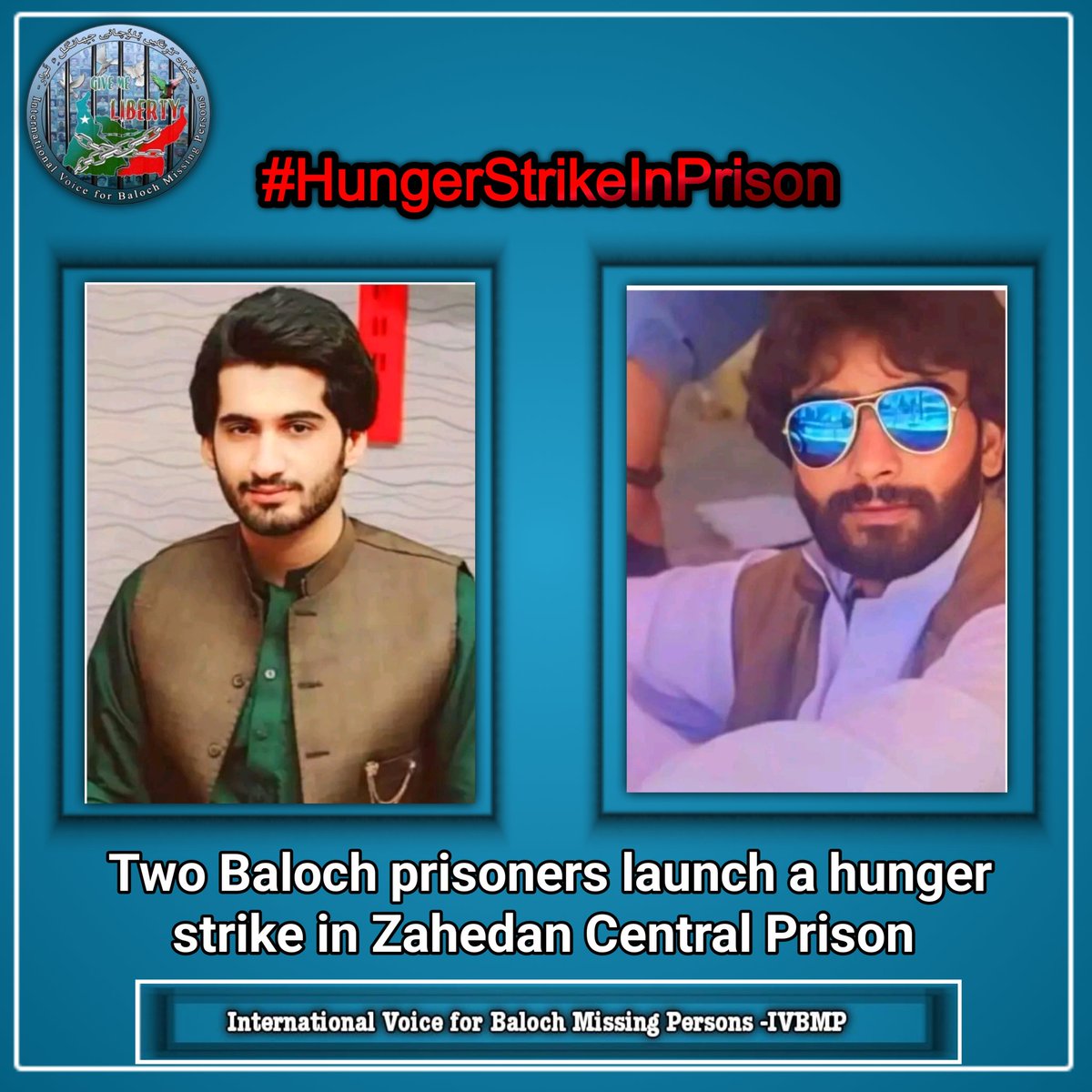 BaluchFreedom's tweet image. 🚨 Urgent: Hunger Strike by Baloch Political Prisoners in Iranian prison 🚨

Two Baloch political prisoners, Saeed Naroui (19) and Vahid Sarani (21), have initiated a hunger strike in Zahedan Central Prison. Detained on dubious charges after being wounded and arrested by Iranian…