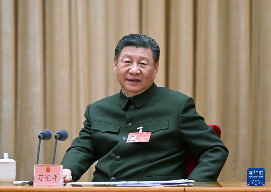 习近平在出席解放军和武警部队代表团全体会议时强调 强化使命担当 深化改革创新 全面提升新兴领域战略能力#两会
