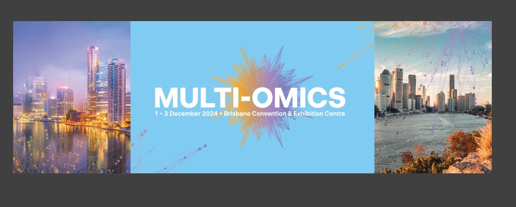 #Multiomics2024 in Brisbane, December 1-3.

We have an amazing speaker line up spanning #omics #oncology #immunology #compbio #AI and #patientadvocacy

Register at multiomics2024.org