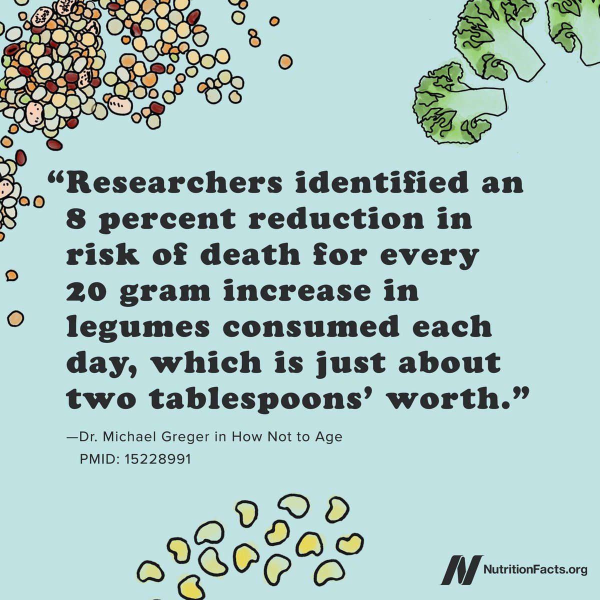 The intake of legumes—beans, chickpeas, split peas, and lentils—may be the single most important dietary predictor of a long lifespan. bit.ly/3QnqJHC