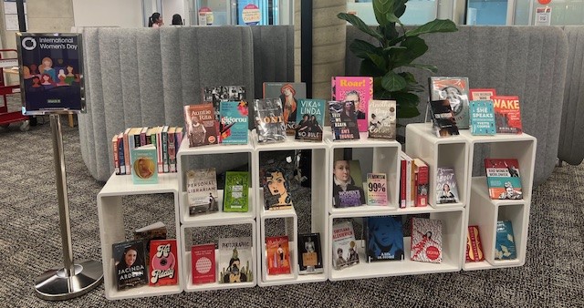 Happy #InternationalWomensDay2024 from QUT Library! Check out the wonderful resources we have on display at Kelvin Grove Library, including some of our very own QUT authors.