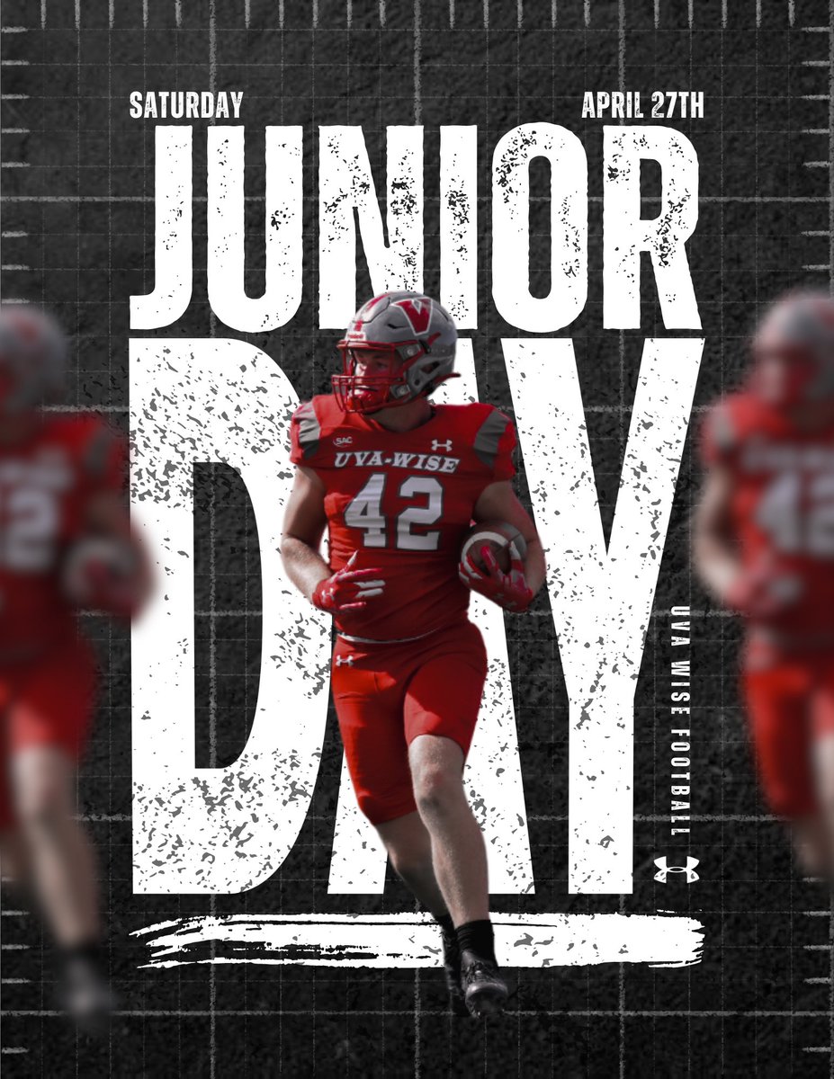 UVAWiseCavsFB's tweet photo. 🚨JUNIOR DAY🚨
Come out and see our beautiful campus, meet our staff, and have some fun! Don’t miss this opportunity to explore your potential, experience the thrill of the game, and excel in your football journey with us.
https://t.co/2NFr62uDQo
#PEWAV #FFF #HTR https://t.co/RyuxtlSiaq