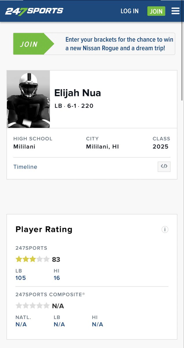 Blessed to be a 3 star much appreciated! @BrandonHuffman @BlairAngulo