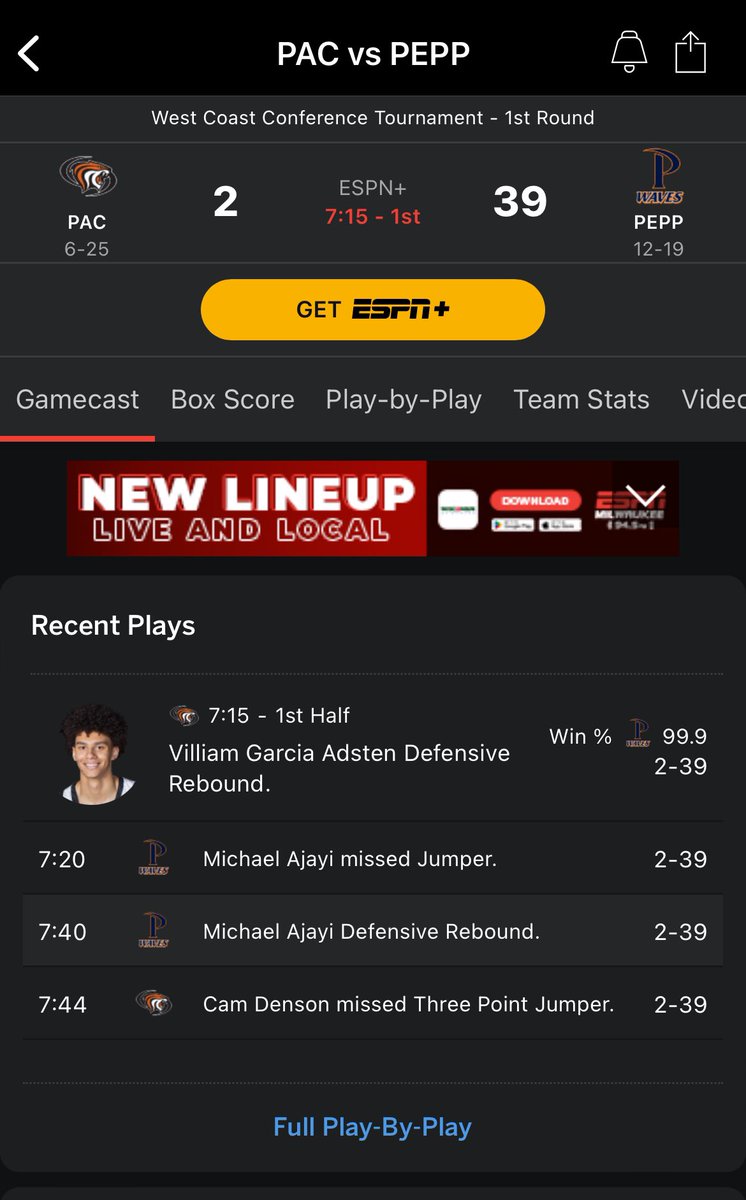 SplitterMW's tweet photo. 39-2. In basketball. March Madness is taking on a whole new meaning https://t.co/fggoGhGs39