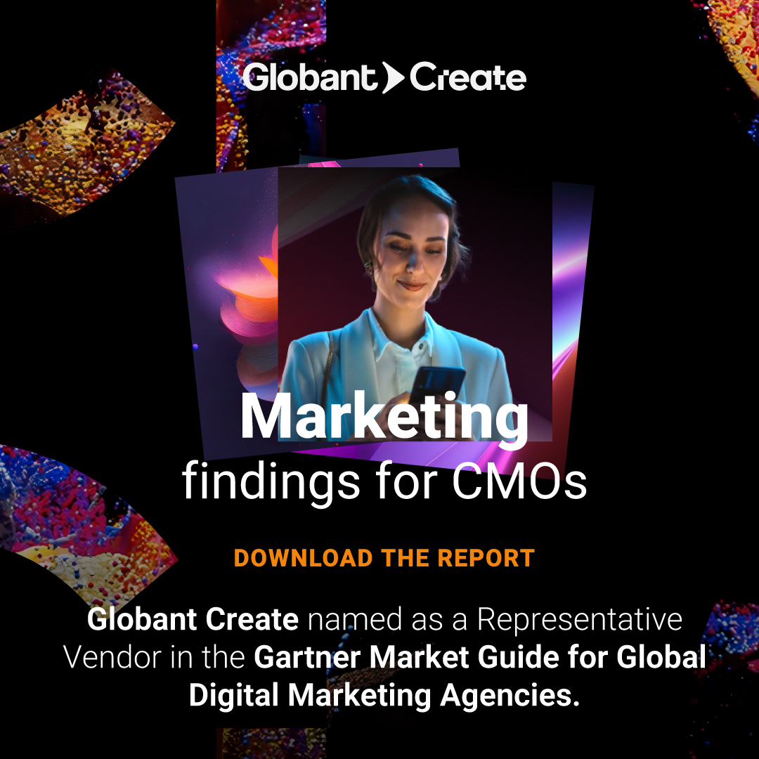 🌟 ¡Gran noticia! @Globant_Create ha sido destacado por <a href="/Gartner_inc/">Gartner</a> entre los mejores 20 por nuestras estrategias digitales e IA. 🤖

Descubre cómo lideramos en #MarketingDigital en el siguiente reporte 👇
globant.link/3wG8Yf1

#GlobantCreate #DigitalMarketing #Globant