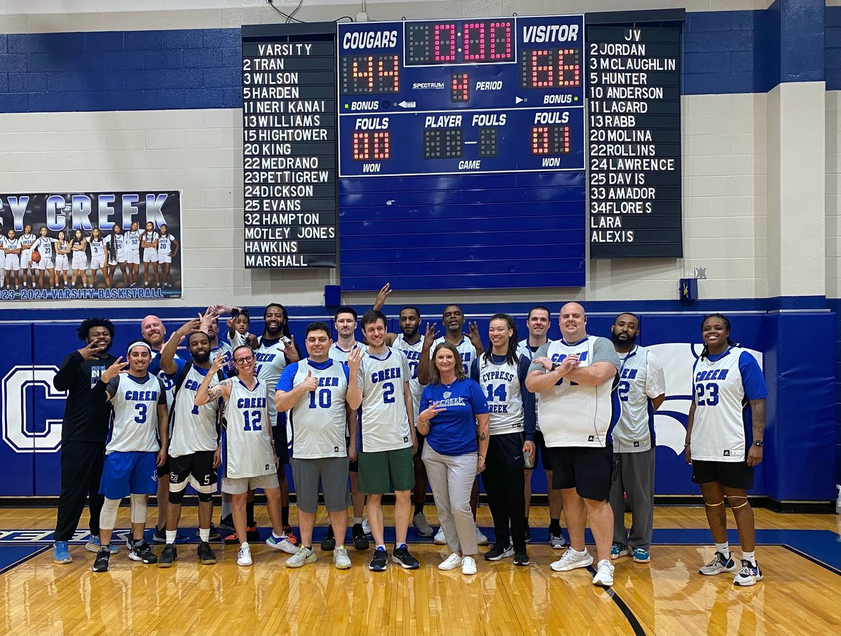 Staff take down students!! What an incredible representation of Cougar Pride!! AHH CC…W.H.A.T?!?!