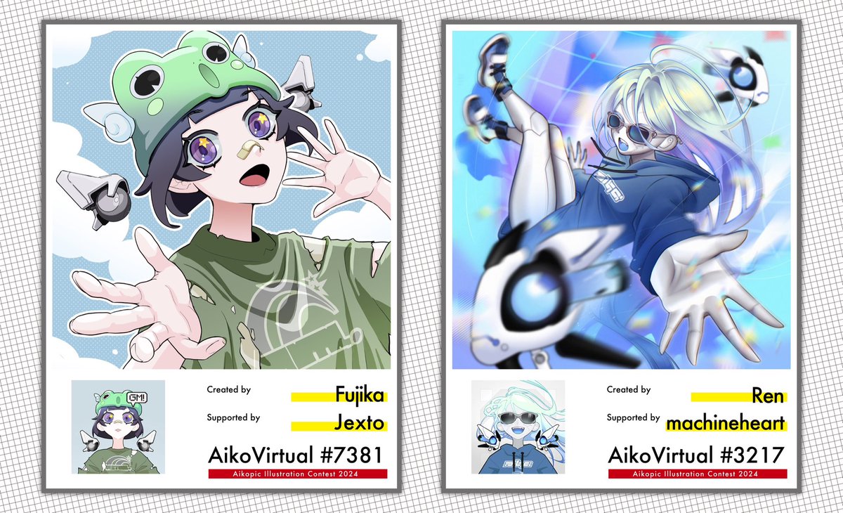 ⭐️introduction 03⭐️ Thank you for participating in the Aikopic Illustration Contest! Please support them🤝✨ @fujikart @ren199x Sponsor @aikovirtual 🐸💖 #Aikopic2024