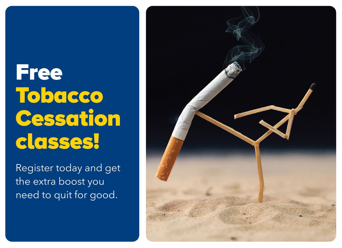 Tobacco use 🚬 can cause many health problems. Get the extra boost you need to quit for good by joining our Tobacco Cessation classes. Our next in-person session begins on Thursday, March 14 at 6 p.m. here at our hospital. ☎️ Call 855-218-2435 to register for this free program.