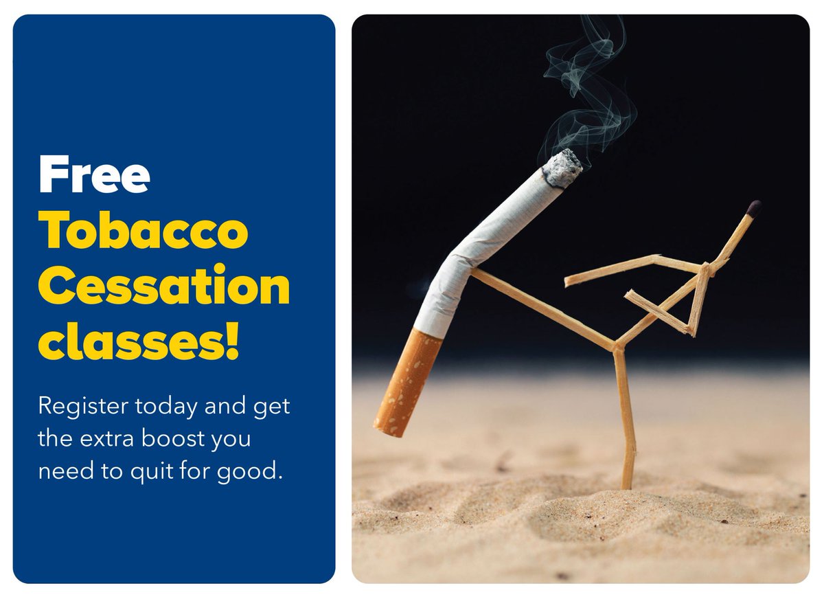 Tobacco use 🚬 can cause many health problems. Get the extra boost you need to quit for good by joining our Tobacco Cessation classes. Our next in-person session begins on Thursday, March 14 at 6 p.m. at @MedStarFranklin. ☎️ Call 855-218-2435 to register for this free program.