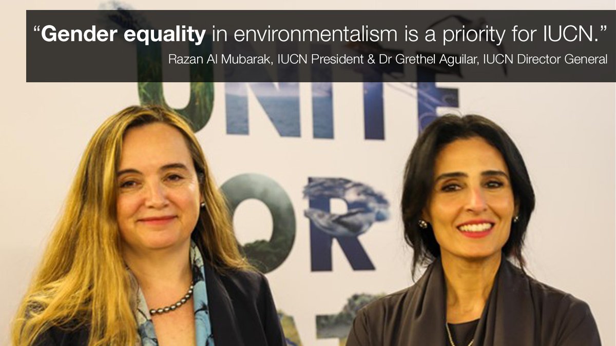 On #IWD2024, @IUCN reaffirms its commitment to empowering women in the environmental sector and bridging #gender gaps in conservation. 'There is no time to waste in making this a reality.' indicate President H.E Razan Al Mubarak & DG Grethel Aguilar. 🔗bit.ly/49HRspg