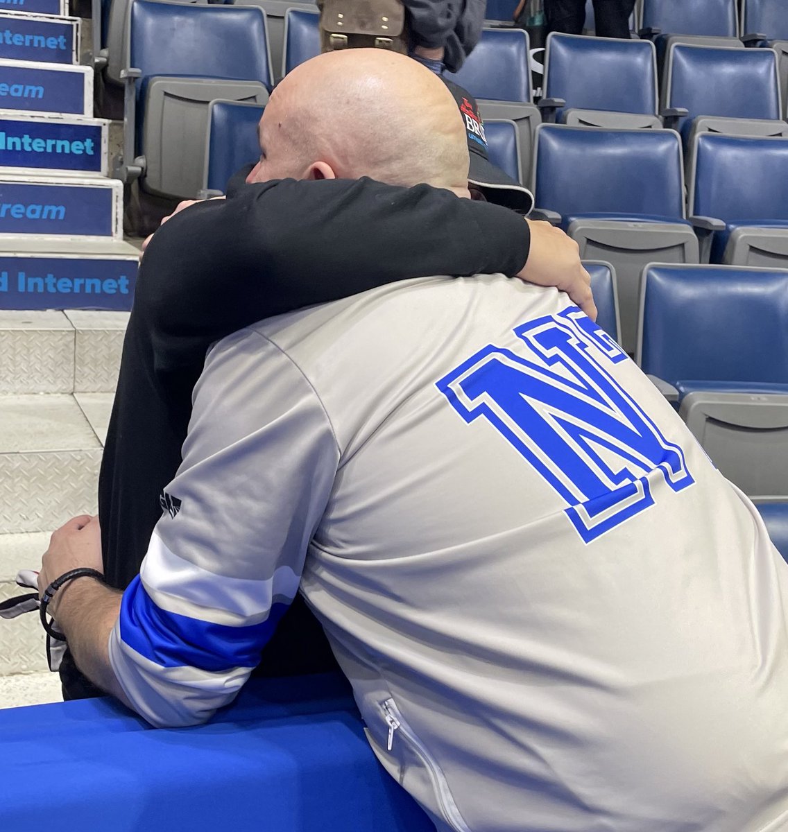 Nothing like a big hug from dad when you book a ticket to playoffs 🫂 #Brier2024