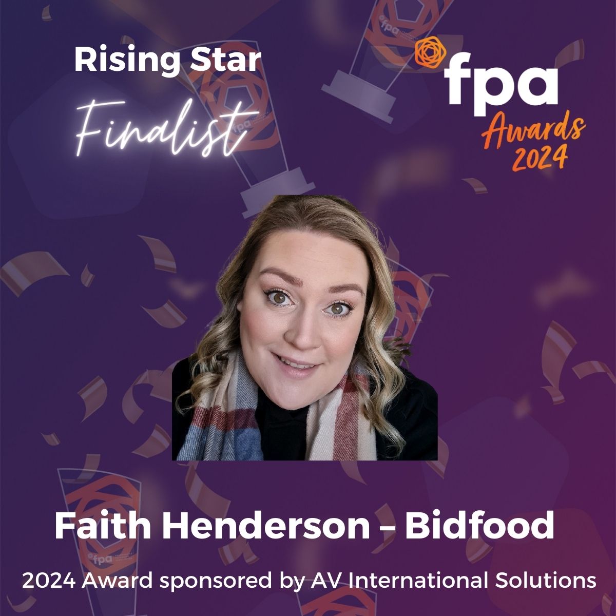 Rising Star – Finalist, Faith Henderson of Bidfood UK #FPA2024Awards #FPARisingStars