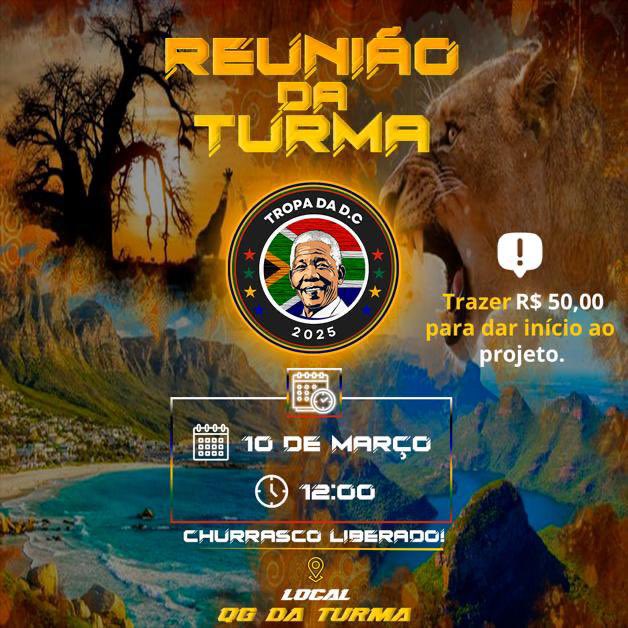 Vamo que vamo, domingão na porta. Aos que vão fechar no bloco é obrigatório trazer 50$ pra iniciar o projeto!
#TropaDaDc 
#Ruaaa 
#Nãoéfesta