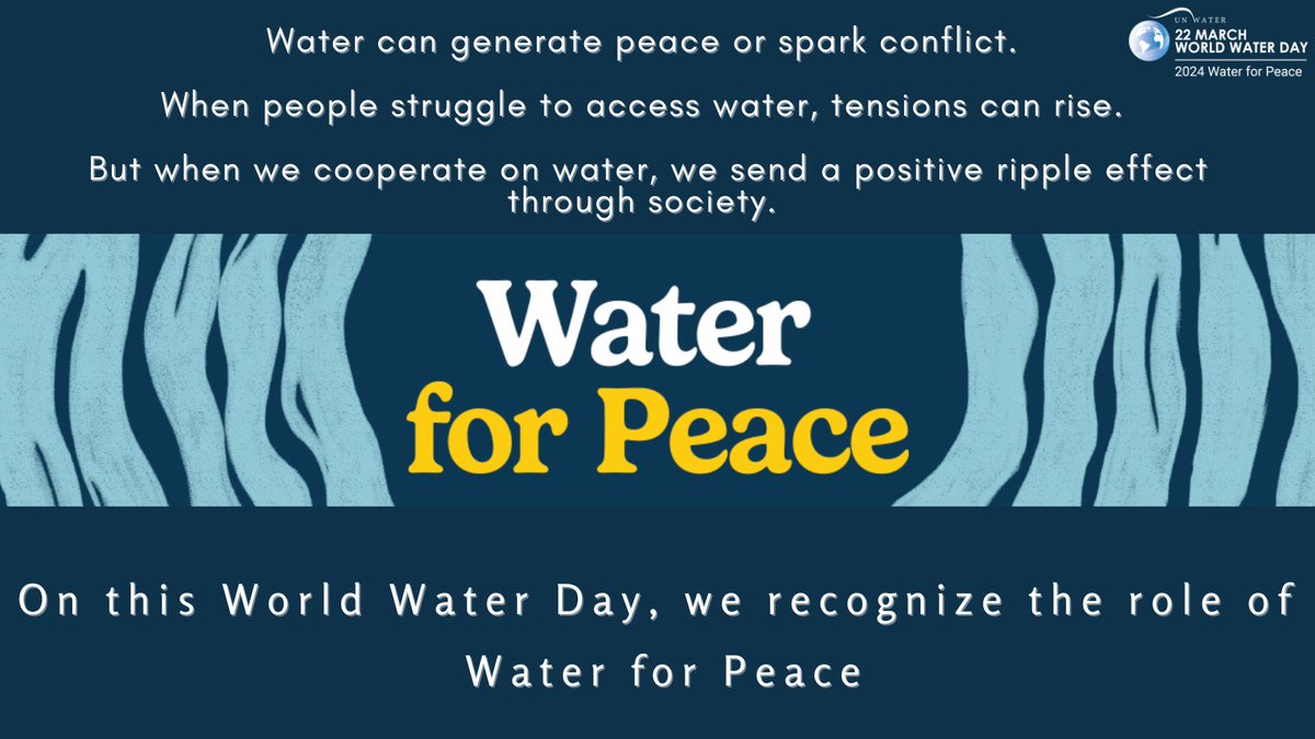 This year’s #WorldWaterDay theme ‘Leveraging   water for Peace’, spotlights the role of water in creating or sparking   conflict. Learn more here: un.org/en/observances…

#ForEveryChild