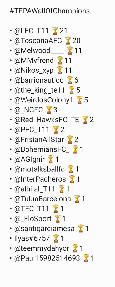 TE Premier Association #TEPA (@te_pa_) on Twitter photo #TEPAWallOfChampions ๐๐ฅ
Welcome to the golden list
<a href="/teemmydahyor/">Daniel Temidayo</a> @Paul15982514693
#TEPA22nd #TopEleven #TEPA #TEPAWallOfChampions ๐๐ฅ
Welcome to the golden list
<a href="/teemmydahyor/">Daniel Temidayo</a> @Paul15982514693
#TEPA22nd #TopEleven #TEPA