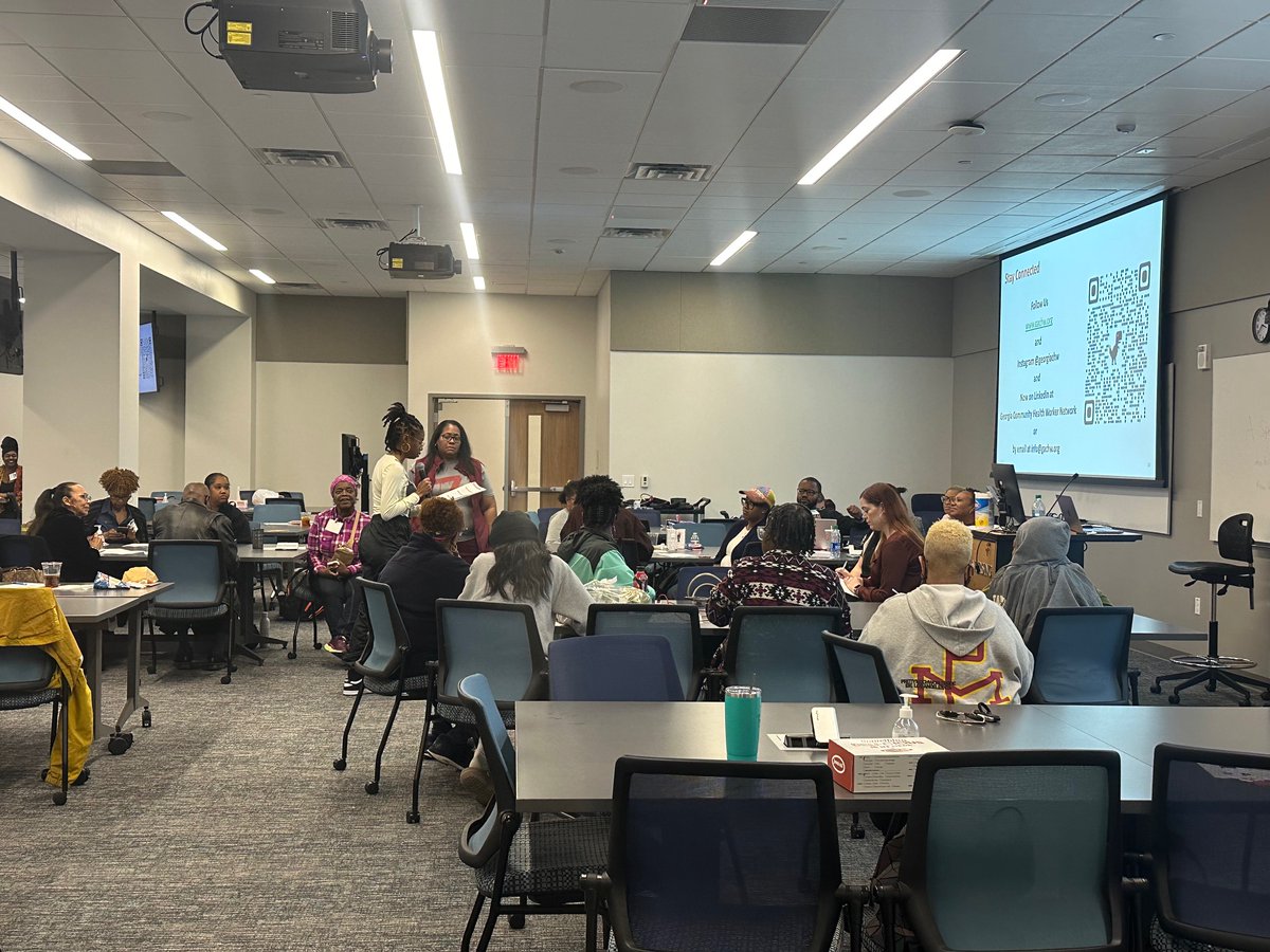 georgiawatch's tweet photo. #GeorgiaWatch visited @EmoryNursing today to host a policy workshop with budding and existing Community Health Workers. Special thanks to Dr. Beth Ann Swan, leader of the ARCHWAy project, to expand the community health worker workforce in Georgia.   #GACHW #PolicyWorkshop https://t.co/bsDWgxuJxG