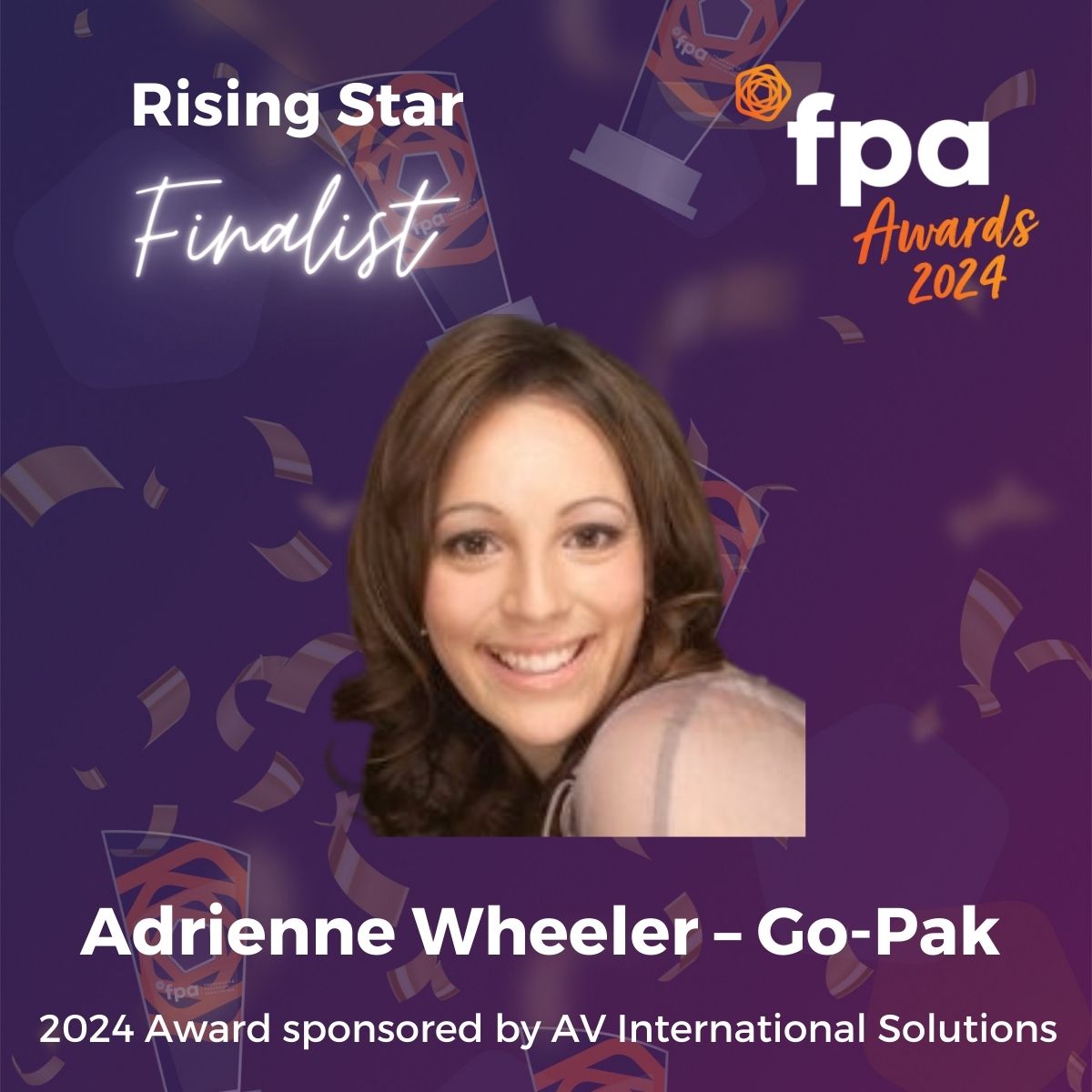 Rising Star – Finalist, Adrienne Wheeler of @gopakgroup #FPA2024Awards #FPARisingStars