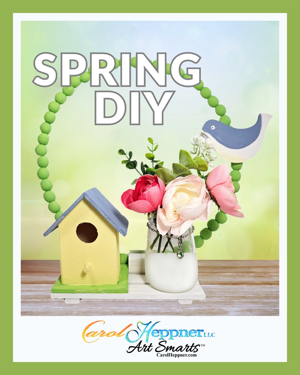 Bring the beauty of spring indoors with #DIY wood bead wreaths! Learn how to make these adorable decorations using Testors Acrylic Craft Paints. Let's get crafting! carolheppner.com/cgi/wp/?page_i… #ad #Sundayvibes #crafthour