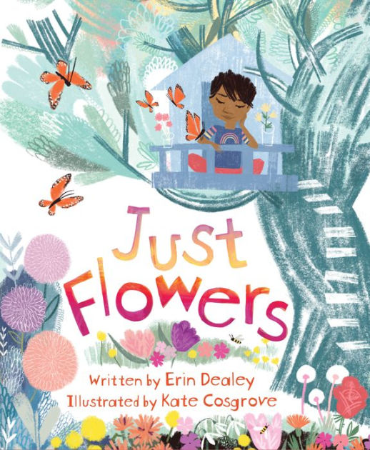 Izzy’s grumpy neighbor loves roses; Izzy sees beauty in all flowers. He shares them with family & friends, bringing joy to all. @ErinDealey’s #picturebook, Just Flowers, will brighten your day too! Meet Erin for stories, games, & prizes on Sat., Mar. 23, 11-2! @SleepingBearBks