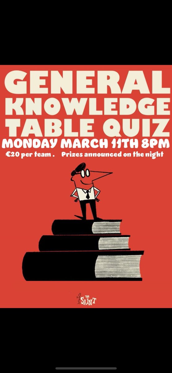 “The Monday Night Quiz”
…we’re back baby #pubquiz #mondayclub #countdown Book early!!