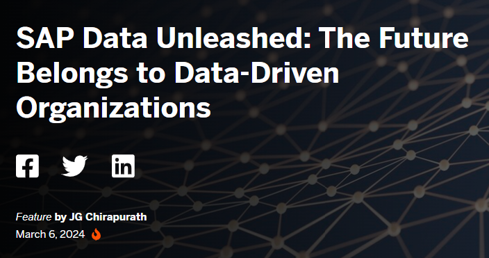 ceo_freshfpa's tweet image. @sapbtp #DataUnleashed  event from 3/6 was amazing. 😍  
Super cool to see all the new advancements around GenAI, Data management and xP&A.   Check out the full recap at the link below!  Tech + Finance = 🔥
Recap link 👇
news.sap.com/2024/03/future…