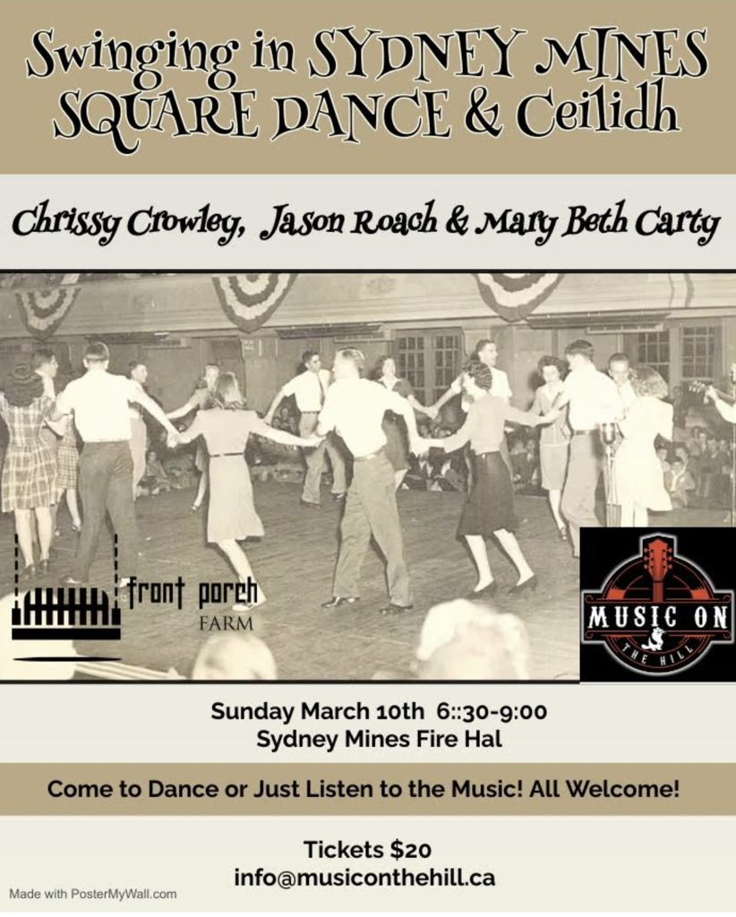 stompinmary's tweet image. Sydney Mines, here we come! #sydneymines #squaredance @chrissycrowley