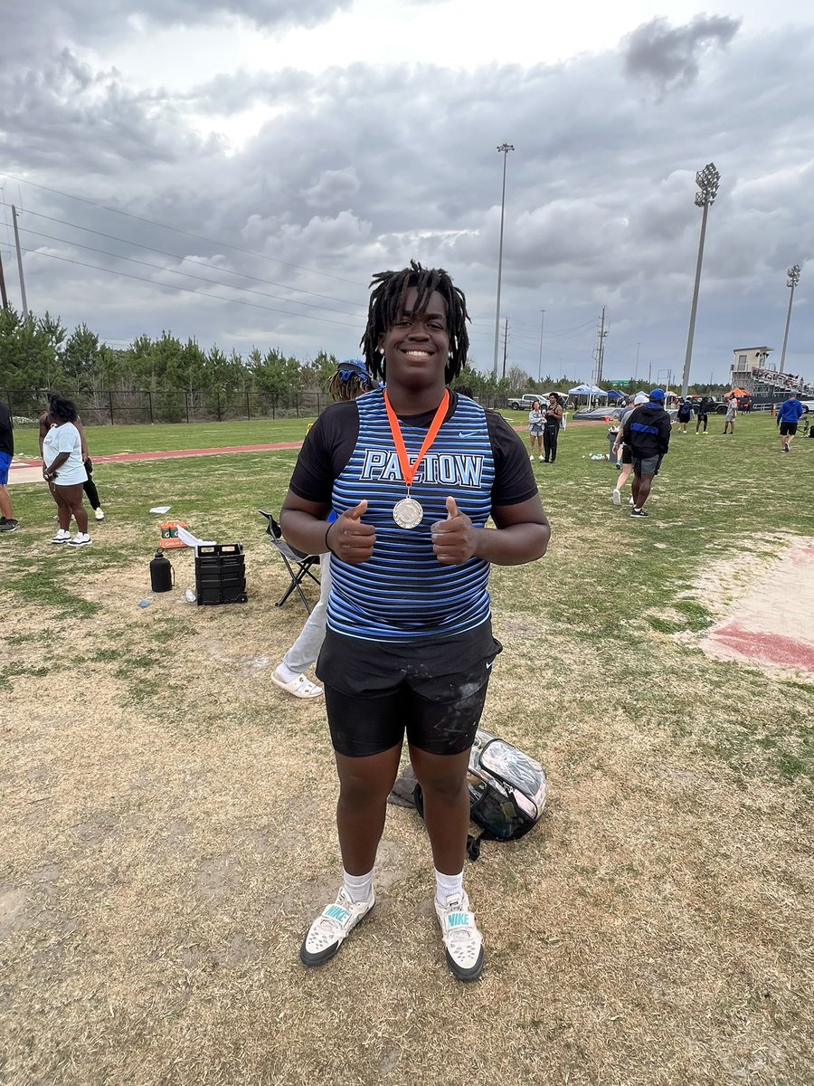 Another PR for @JosephUgwu77! Joe earned 🥈with a throw of 177’-4”! He got it in his last attempt 💪🏼 Great job, man!