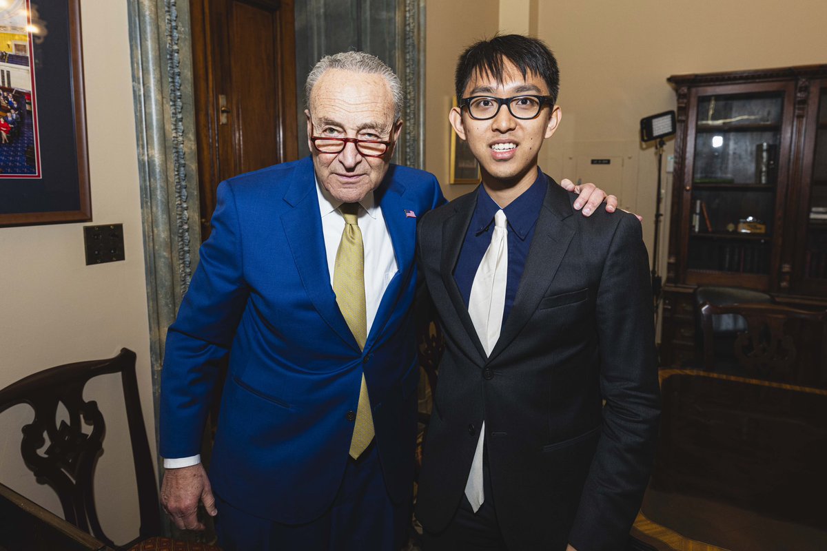 Thank you, @SenSchumer, for meeting with @HarrisonLi15 today. As discussed, we hope you will immediately help us get the long overdue meeting with @POTUS that we need.